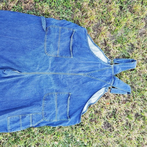 Boulder Creek Overalls Mens 60x38 Blue Denim Bib Carpenter Workwear Big Utility - Picture 9 of 10